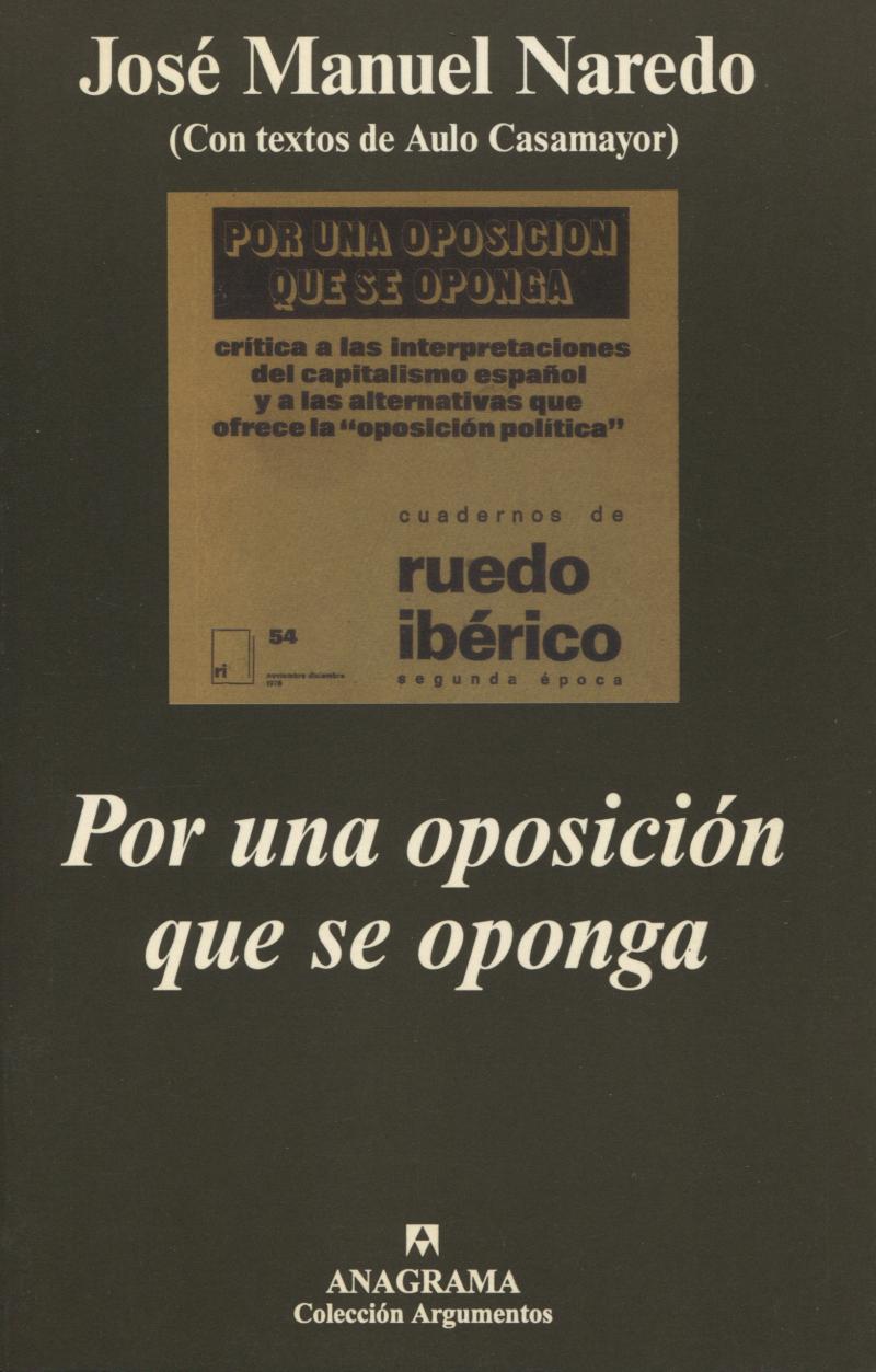 Portada del libro POR UNA OPOSICIÓN QUE SE OPONGA