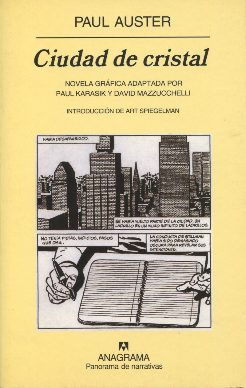 Portada del libro CIUDAD DE CRISTAL - NOVELA GRÁFICA