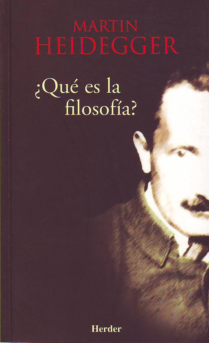 Portada del libro ¿QUÉ ES LA FILOSOFÍA?